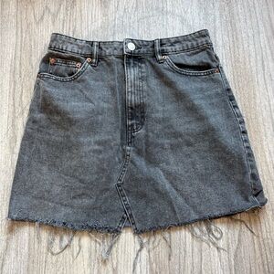 Zara Gray-Black Jeans Skirt